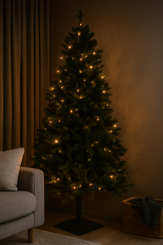 Green Forest Fir Pre-Lit LED Christmas Tree – peaceful festive home decor by Sofiya Designs Shop