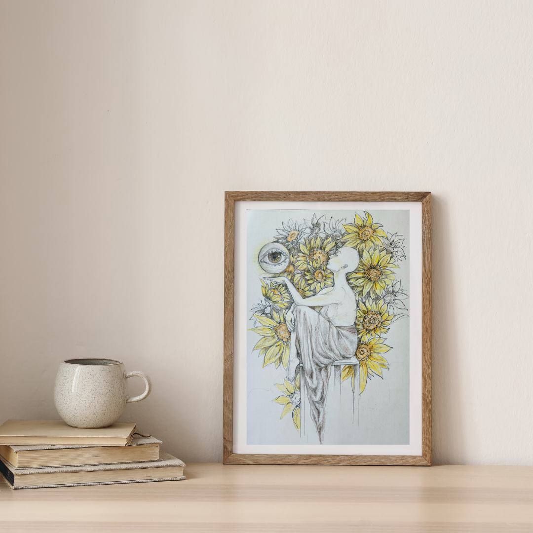 Inner Vision  Limited Edition Art Print  displayed on white wall