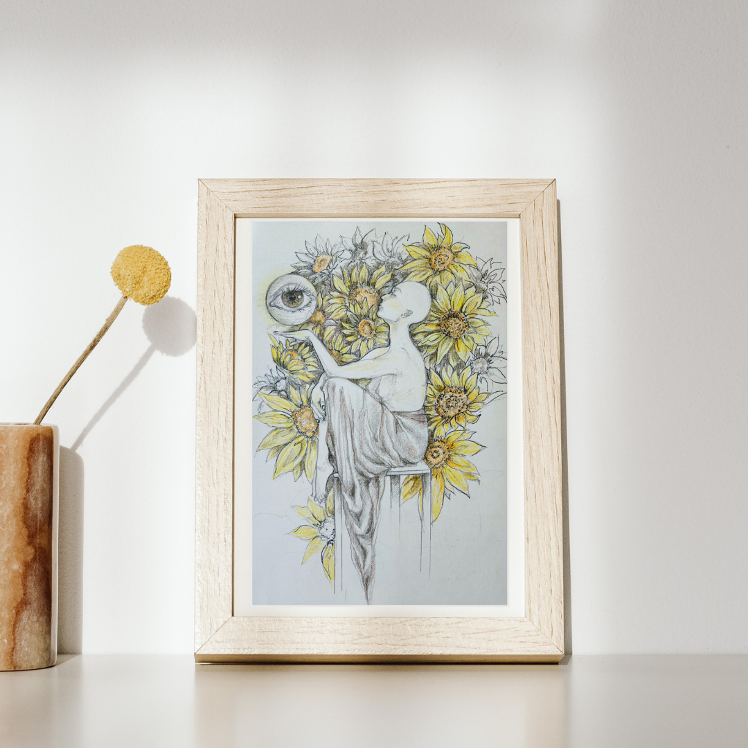 Inner Vision  Limited Edition Art Print  displayed on white wall