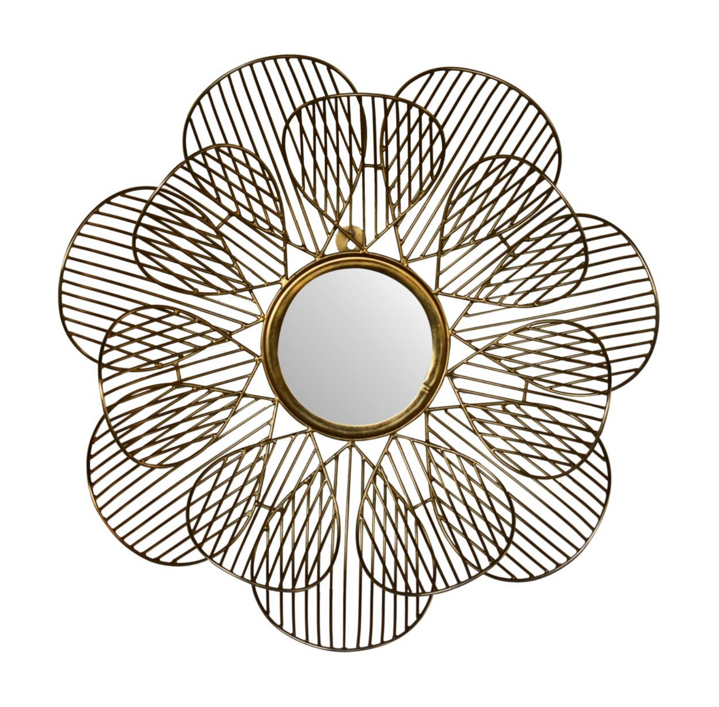 Golden Lotus Mirror – Reiki inspired wall decor for harmony and light