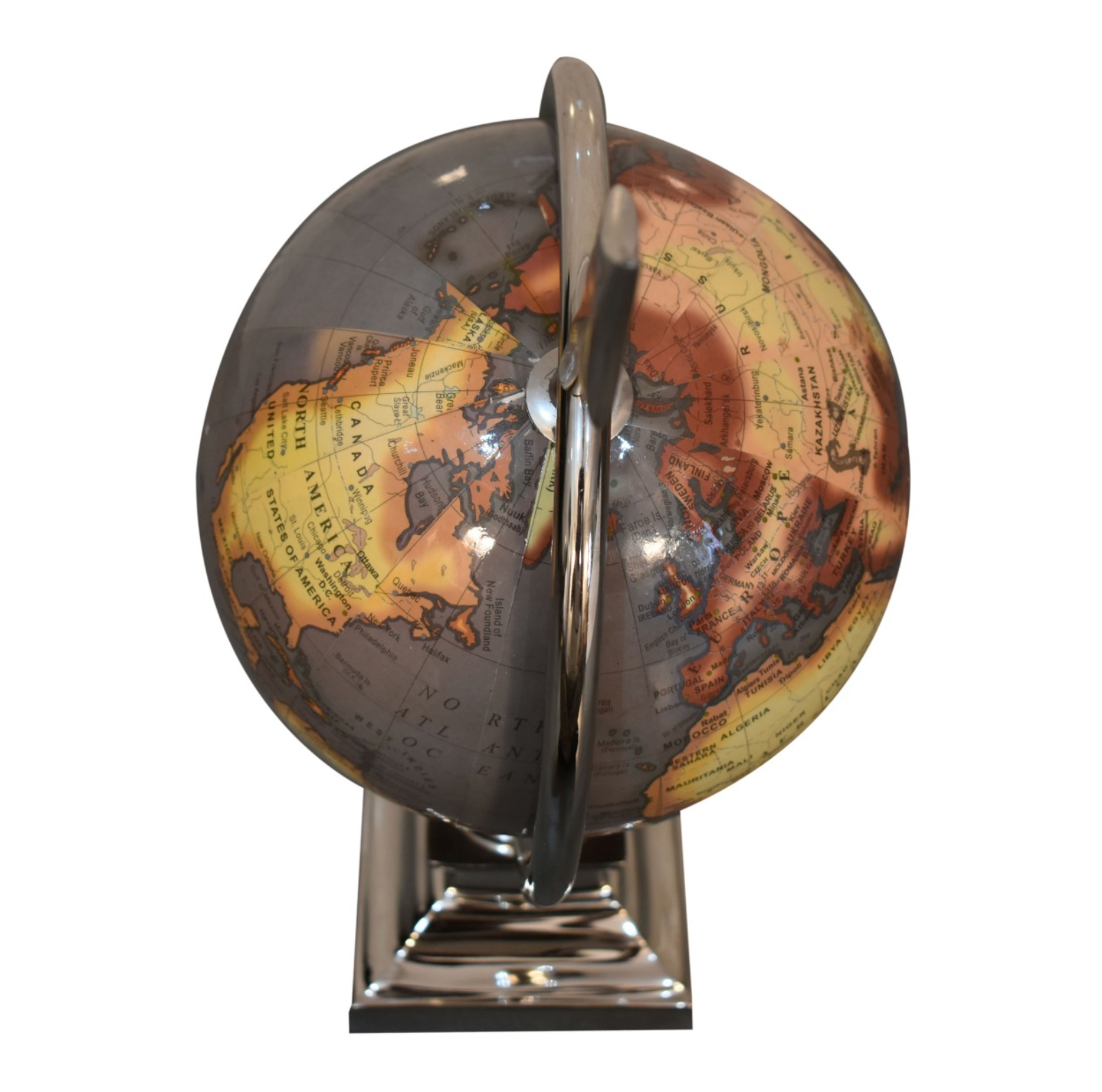 Spiritual decorative globe with metallic finish symbolising alignment and peace – Sofiya Designs Shop