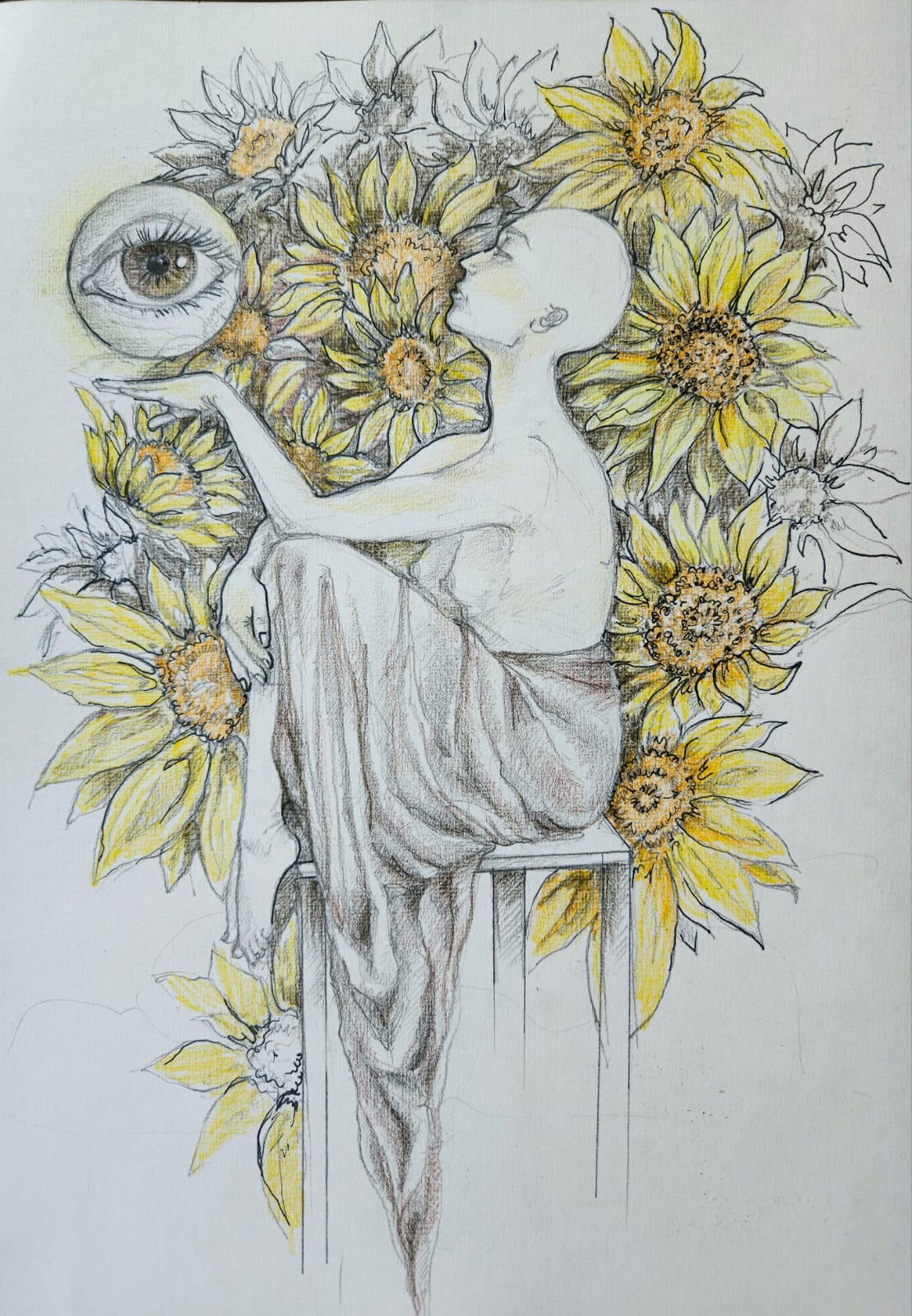 Inner Vision  Limited Edition Art Print  displayed on white wall